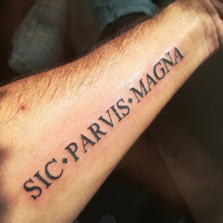 101 Sic Parvis Magna Tattoo Ideas [2024 Inspiration Guide]