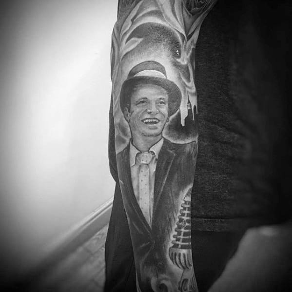 AdrienBrody wearing a Frank Sinatra portrait tattoo I d  Flickr