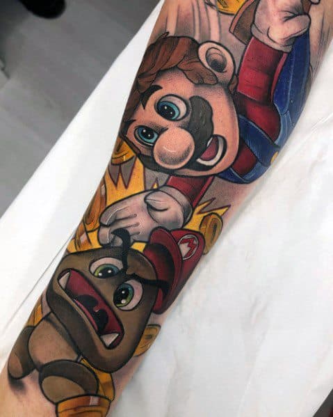 Super Mario Tattoos  All Things Tattoo