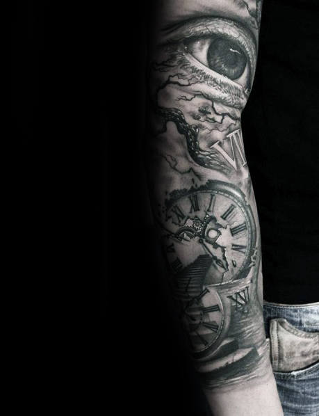 Mann oberarm tattoo Tattoo Hals
