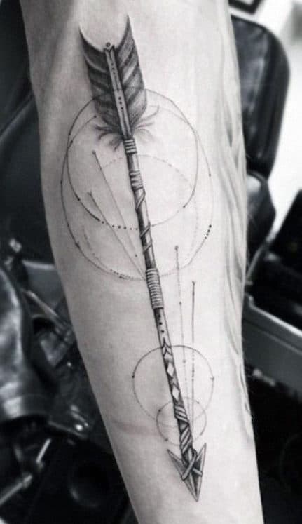 Arrow Forearm Sleeve Tattoos