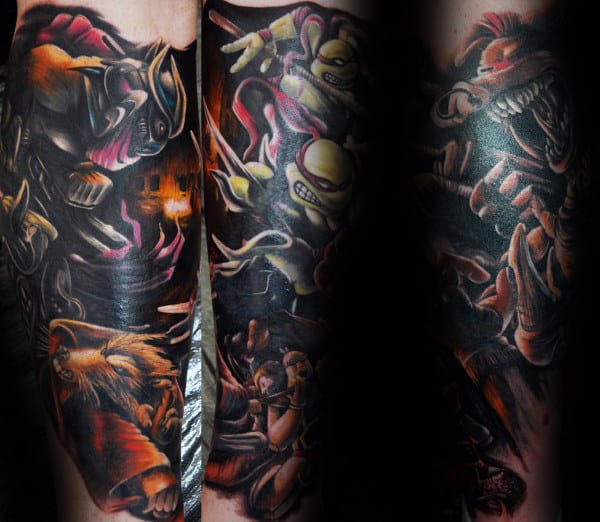 Forearm Sleeve Teenage Mutant Ninja Turtle Male Tattoos