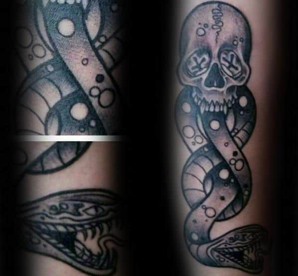 Forearm Traditional The Dark Mark Tattoo Ideas On Guys