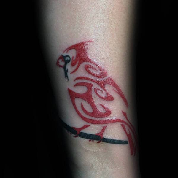 Cardinal Memorial Tattoo by Pepper TattooNOW