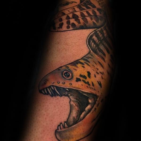 Forearm Yellow Eel Guys Tattoo Ideas