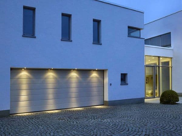 Four Small Recessed Can Downlights Led Outdoor Garage Lights