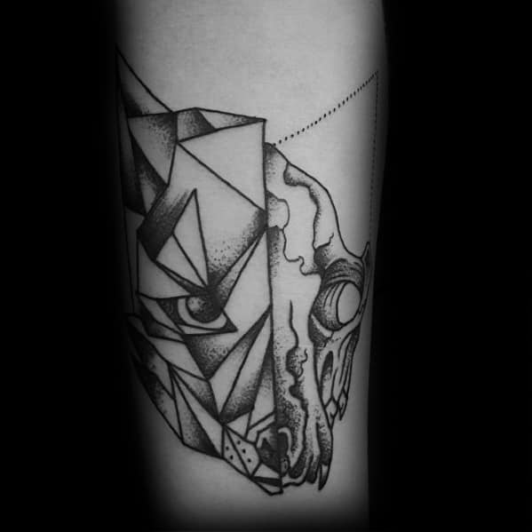 Fox Skull Male Tattoo Designs