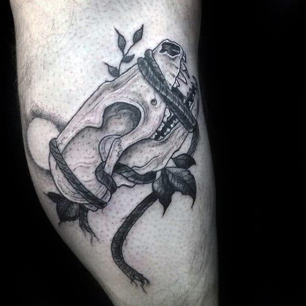 Fox Skull Male Tattoos