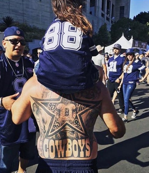 Full Back Guys Dallas Cowboys Themed Nfl Tattoos