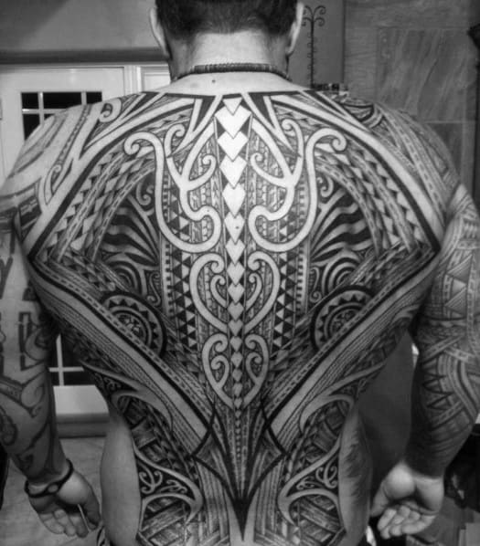 Full Body Maori Tattoo Design For Guys