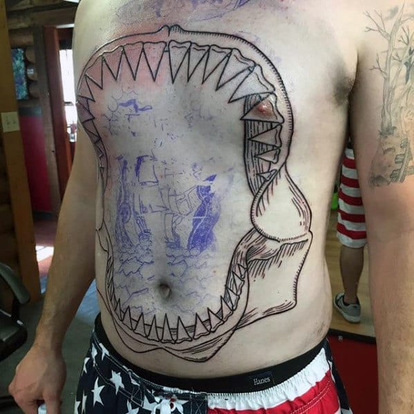 My Shark Jaw tattoo by Lauren Evans at Magnum Circus Cheltenham  rtattoos