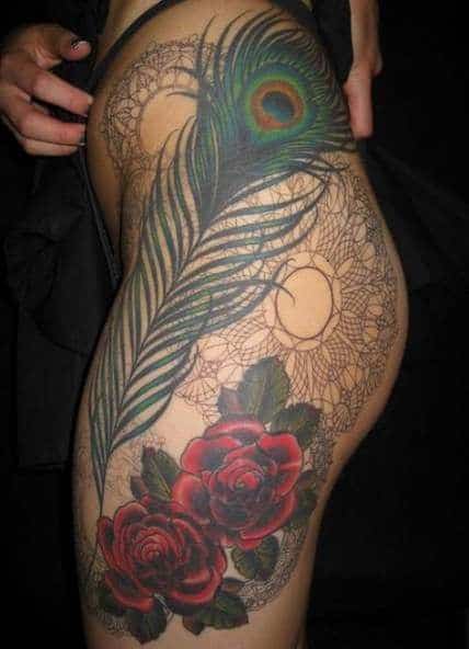 peacock tattoo for women｜TikTok Search