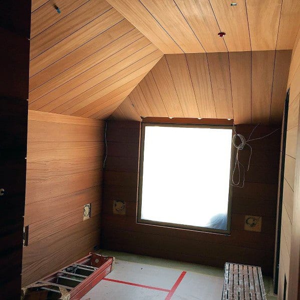 Full Wood Ceiling And Walls Attic Ideas