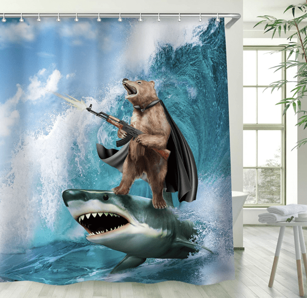 25 Funny Shower Curtains for Your Bathroom 
