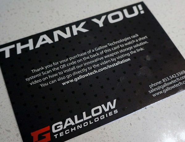 Gallow Tech Thank You Card