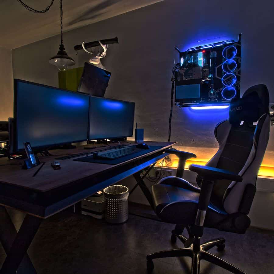 gaming desk setup ideas weigldesign