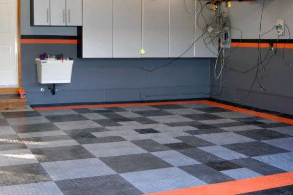 Garage Wall Design Idea Inspiration Harley Davidson Themed Paint