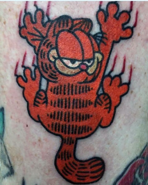 Garfield Themed Tattoo Ideas For Men