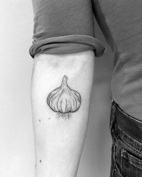 Garlic Mens Tattoos
