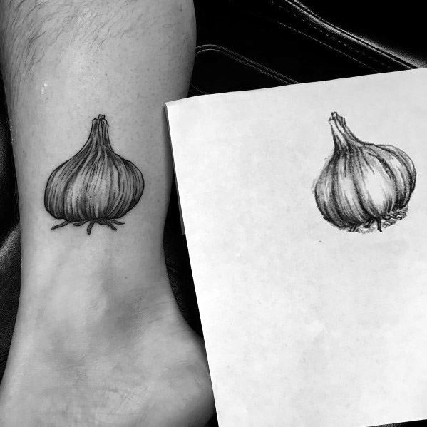 Garlic Tattoo For Males