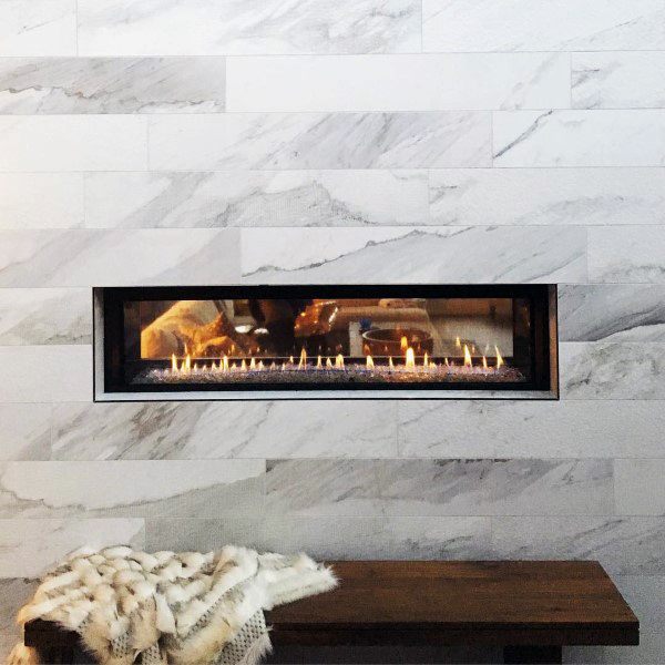 marble gas fireplace