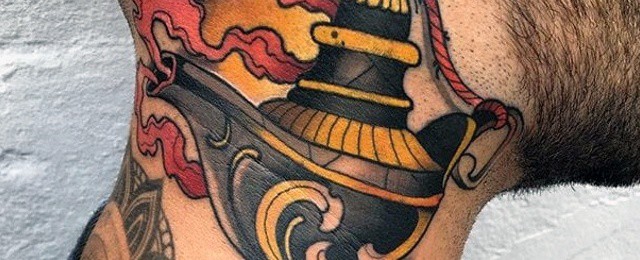 magic lamp flowers tattoo by Wes Fortier at Burning Hearts… | Flickr
