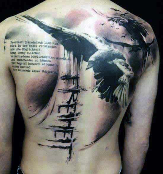 The Crow and its wealth of cultural and symbolic imagery in tattoos  Tattoo  Life