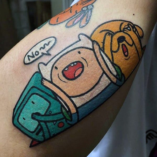Gentleman With Adventure Time Tattoo