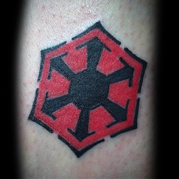 Gentleman With Arm Sith Symbol Tattoo