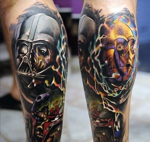Gentleman With C3po Tattoo Star Wars Themed