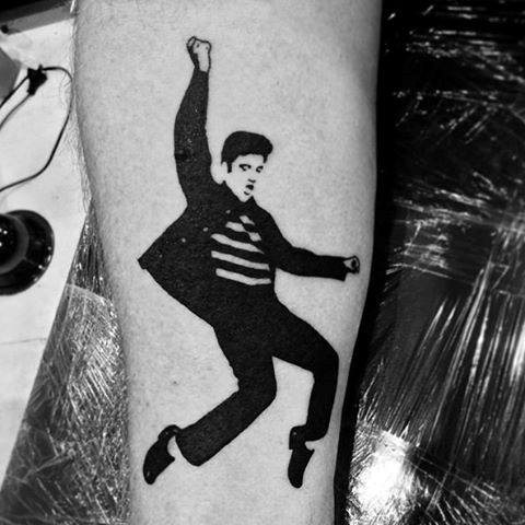 Gentleman With Elvis Presley Tattoo
