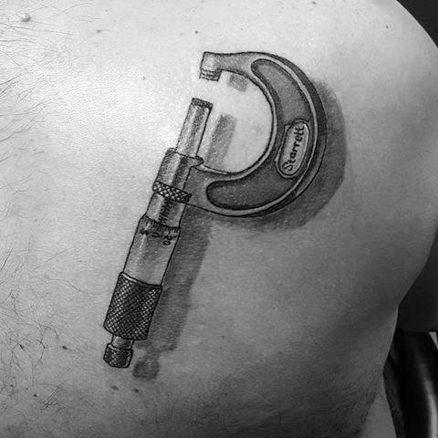 7. Back Engineering Tattoo.
