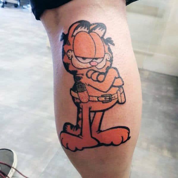 Gentleman With Garfield Tattoo
