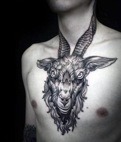 100 Goat Tattoo Designs For Men - Ink Ideas With Horns | Tattoo designs  men, Tattoo designs, Skull tattoos