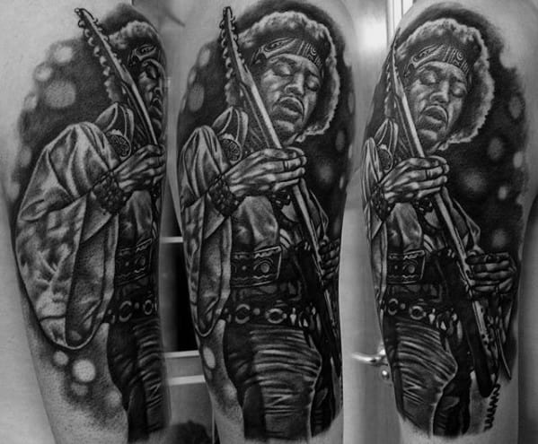Gentleman With Jimi Hendrix Tattoo