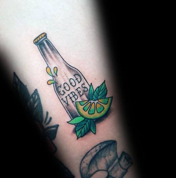Tattoo enthusiasts ink what they drink with eyecatching beer tequila and  gin designs  The Sun