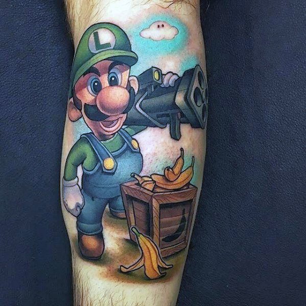 Gentleman With Luigi Tattoo