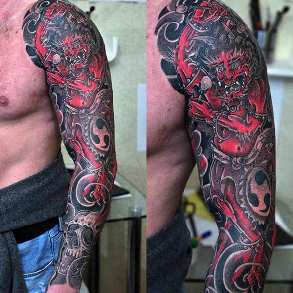 Mathias Bugo Tattoo  Japanese tattoo  Raijin and Fujin Thanx for  watching  Done artribaltatouages  Facebook