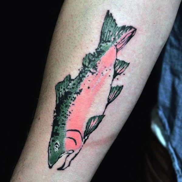 Gentleman With Salmon Tattoo