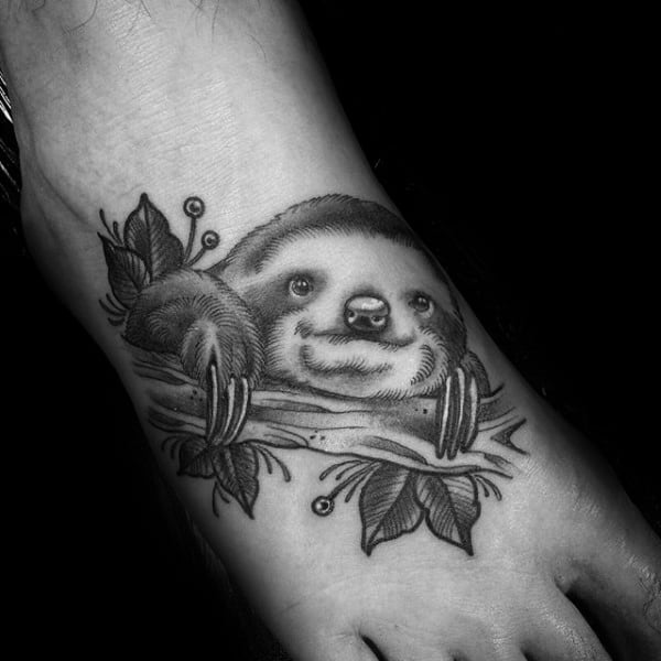 minimal tattoo tattoo designs sloth tattoo colorsloth animals tattoo  Sloth  tattoo Minimalist tattoo Tattoos