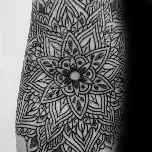 Gentlemens Ditch Geometric Flower Tattoo Ideas