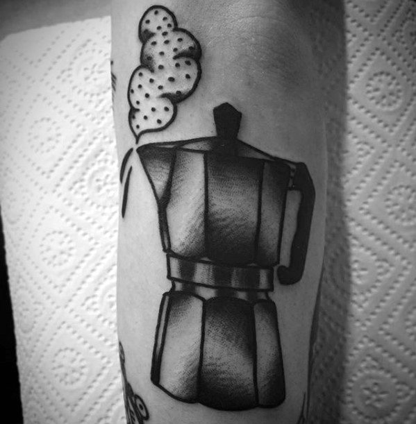 Moka Pot tattoo for Really Coffee Fans  Coffee tattoos Tattoos Coffee fan