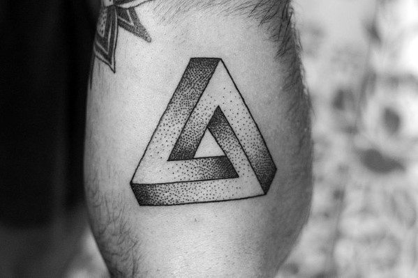 Gentlemens Penrose Triangle Tattoo Ideas Outer Forearm