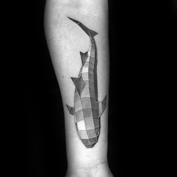 Geometric Animal Guys Shark Tattoos