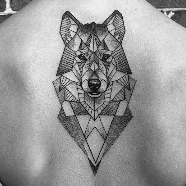 Geometric Animal Tattoo Design On Man