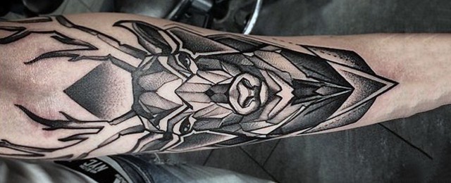 60 Geometric Animal Tattoo Designs For Men – Cool Ink Ideas
