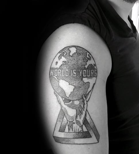 10 Best The World Is Yours Tattoo Ideas Collection By Daily Hind News   Daily Hind News