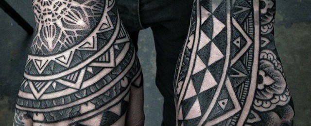 40 Geometric Hand Tattoos For Men – Pattern Design Ideas