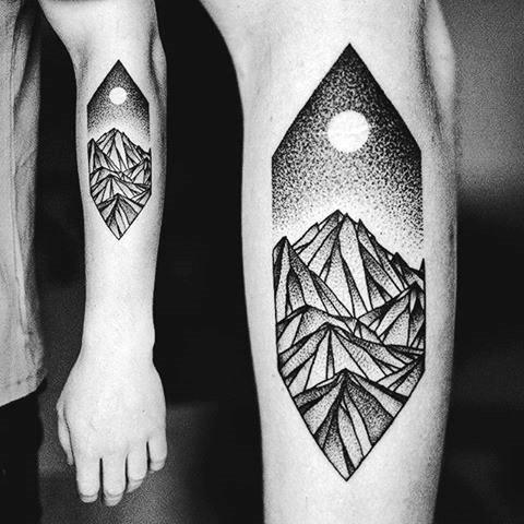 Serene Mountain Tattoo - Realistic Temporary Tattoos | Tattoo Icon –  TattooIcon