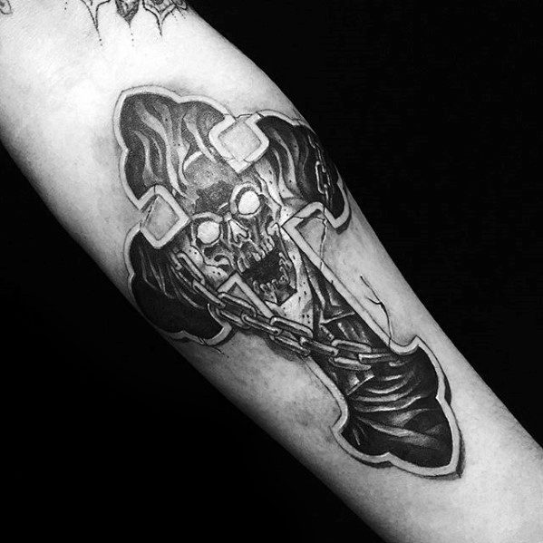 Ghost Rider Mens Tattoo Ideas.